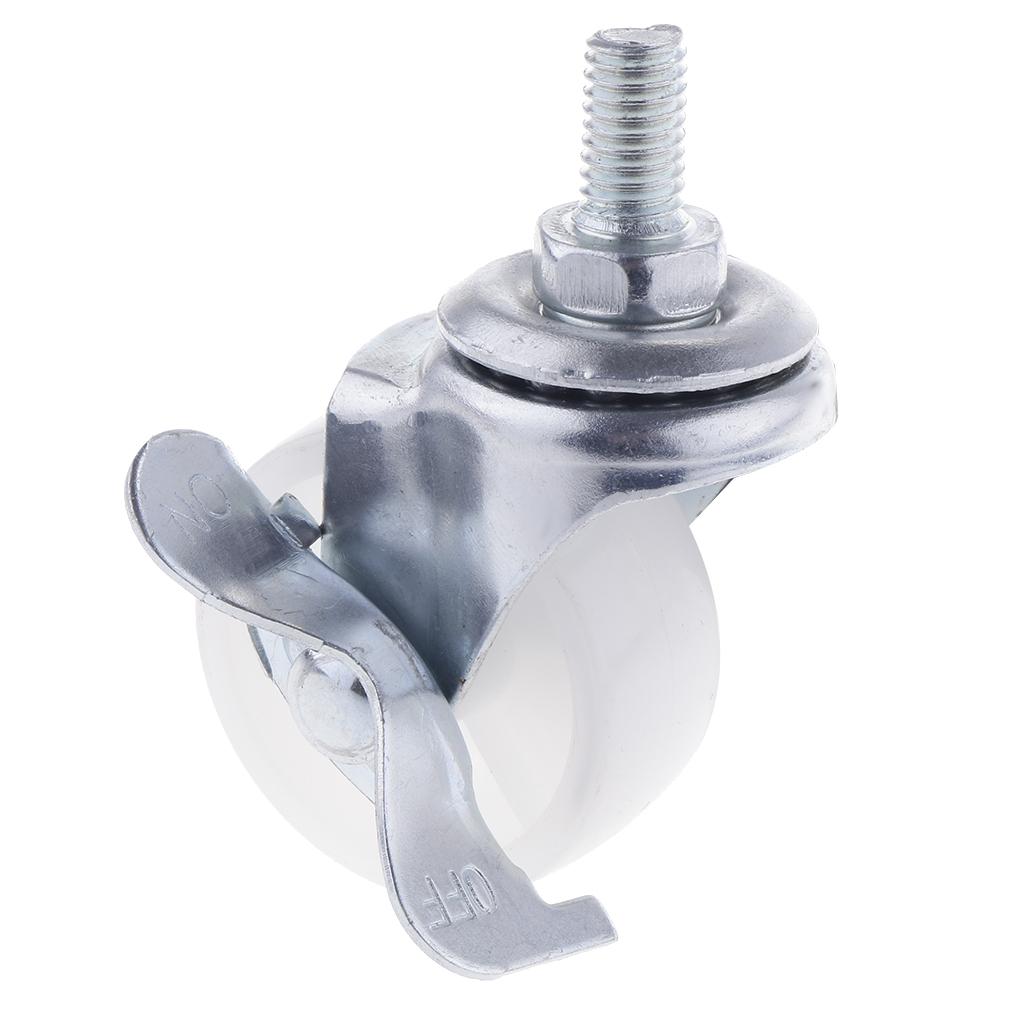 1.5'' Furniture Pram Chair Universal Swivel Wheel Caster Replacement W/Brake