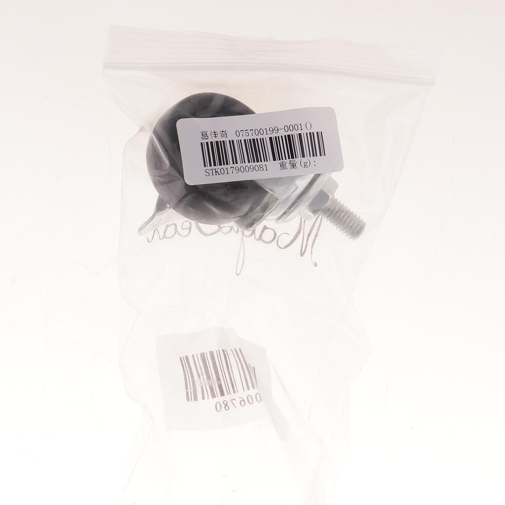 1.5'' Rubber Swivel Plate Caster Wheel M8 Universal Replacement w/ Brake