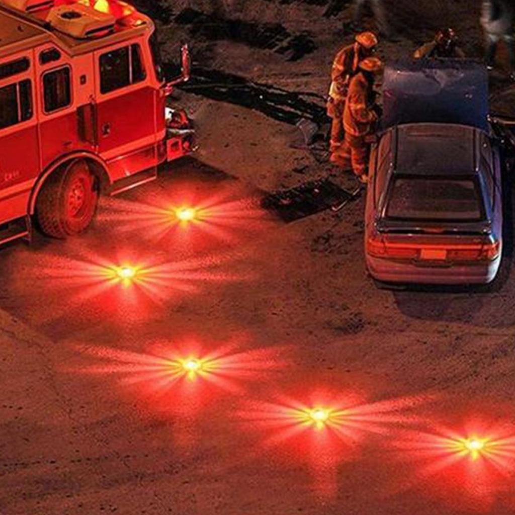 Red Safety Flare Car Roadside Beacon Emergency Strobe Flash Warning Light