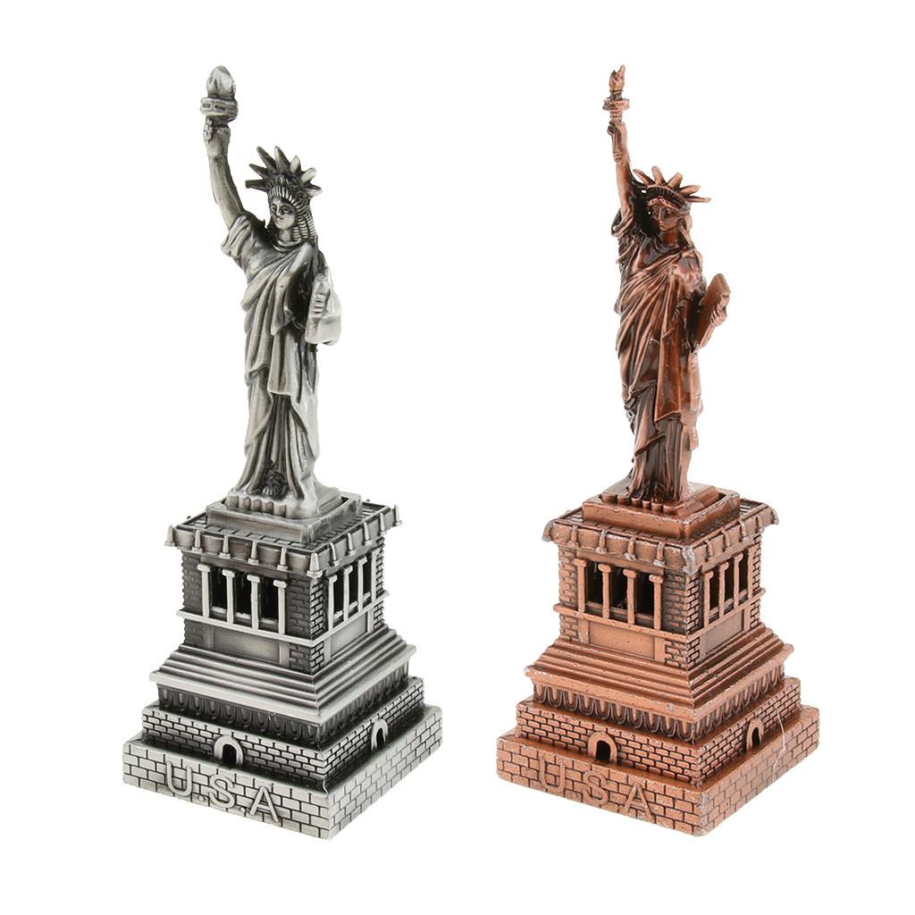 15.5cm Statue of Liberty Model Home Office Decor Gifts Souvenir Statue Gray