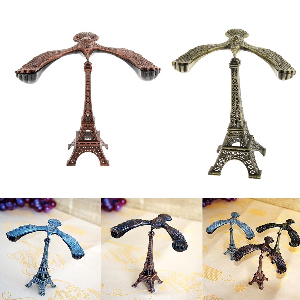 Eiffel Tower with A Balance Eagle Bird Tabletop Decor Creative Gift  Bronze