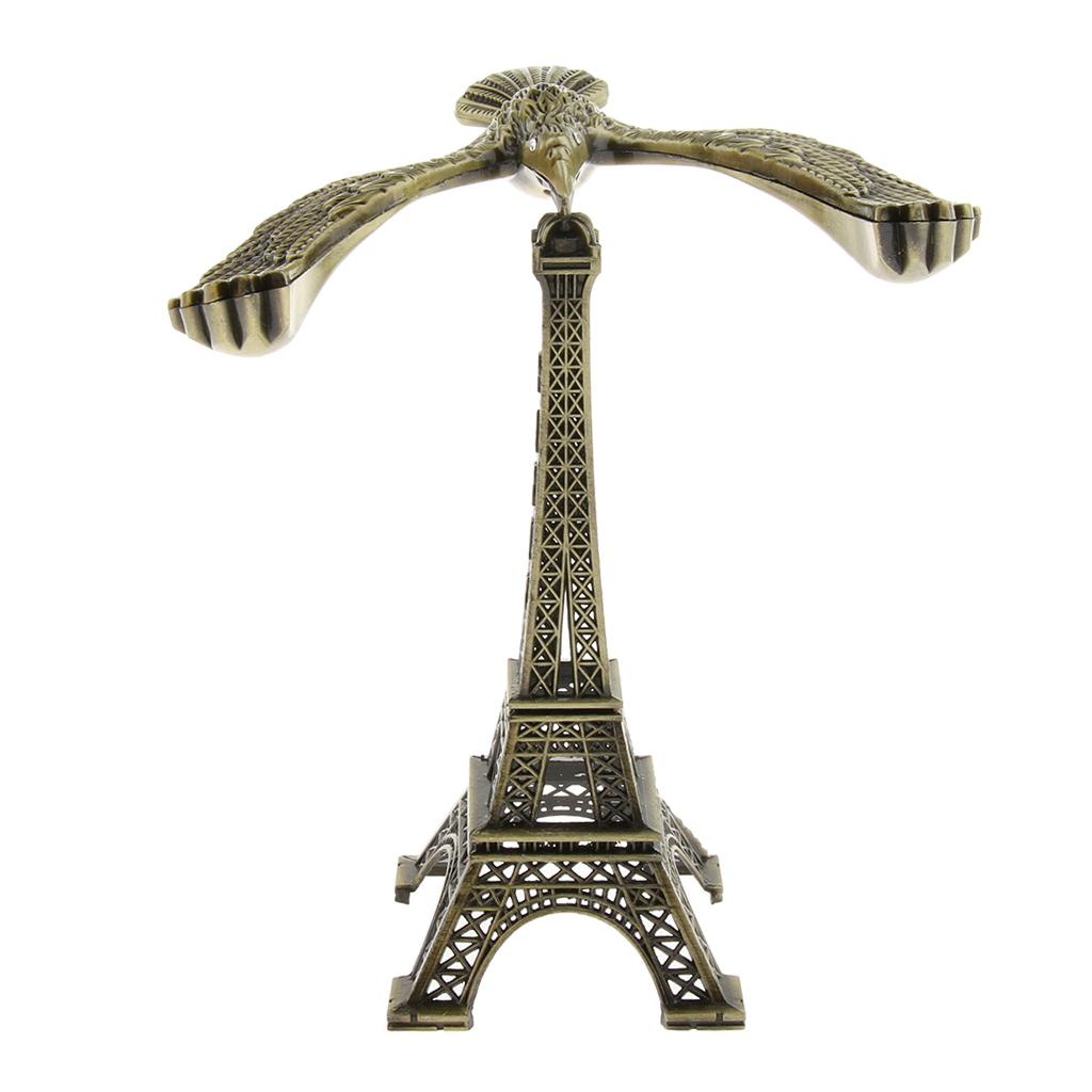 Eiffel Tower with A Balance Eagle Bird Tabletop Decor Creative Gift  Brass