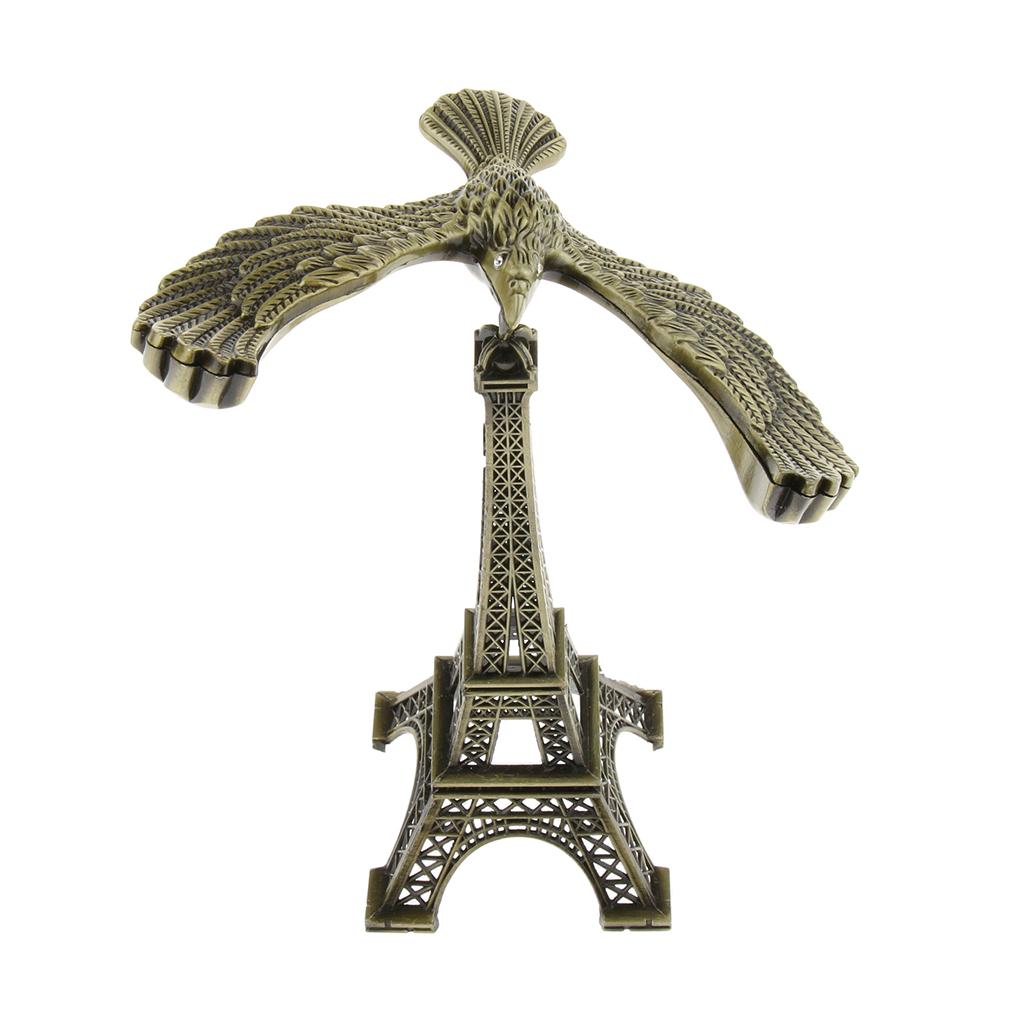 Eiffel Tower with A Balance Eagle Bird Tabletop Decor Creative Gift  Brass