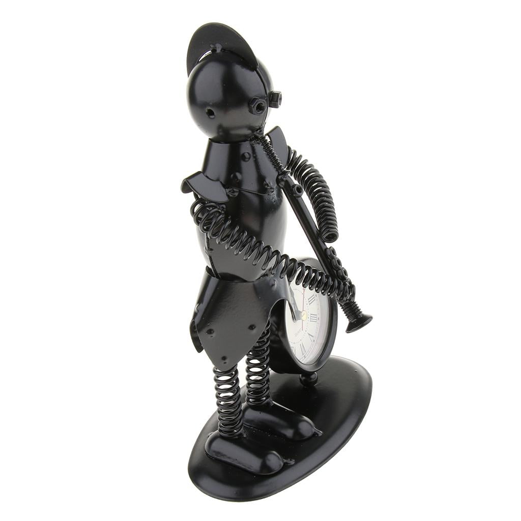 Metal Instrument Player Office Table Desktop Ornament Recorder Player