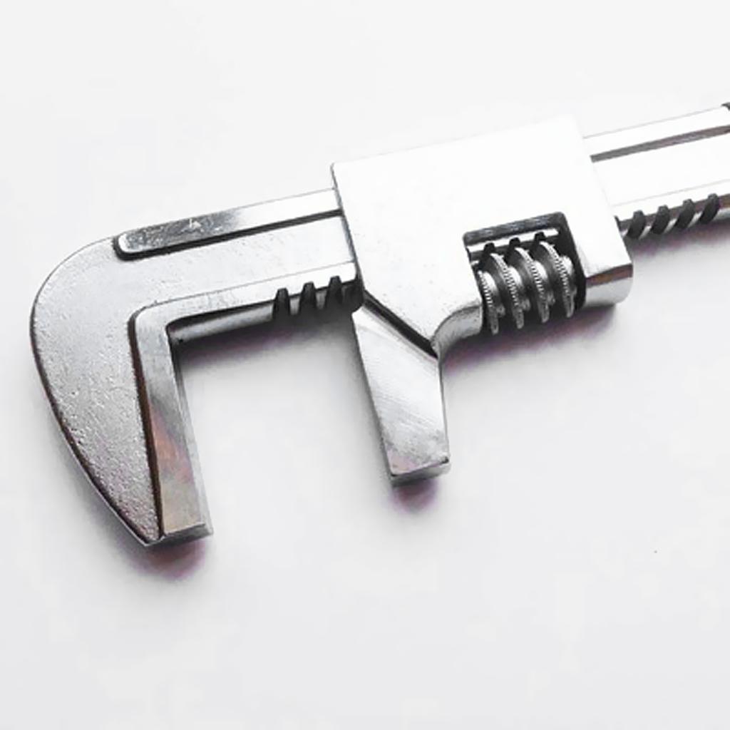 Forged Steel Monkey Wrench Spanner F-Shaped Adjustable Wrench Tool 9 inch