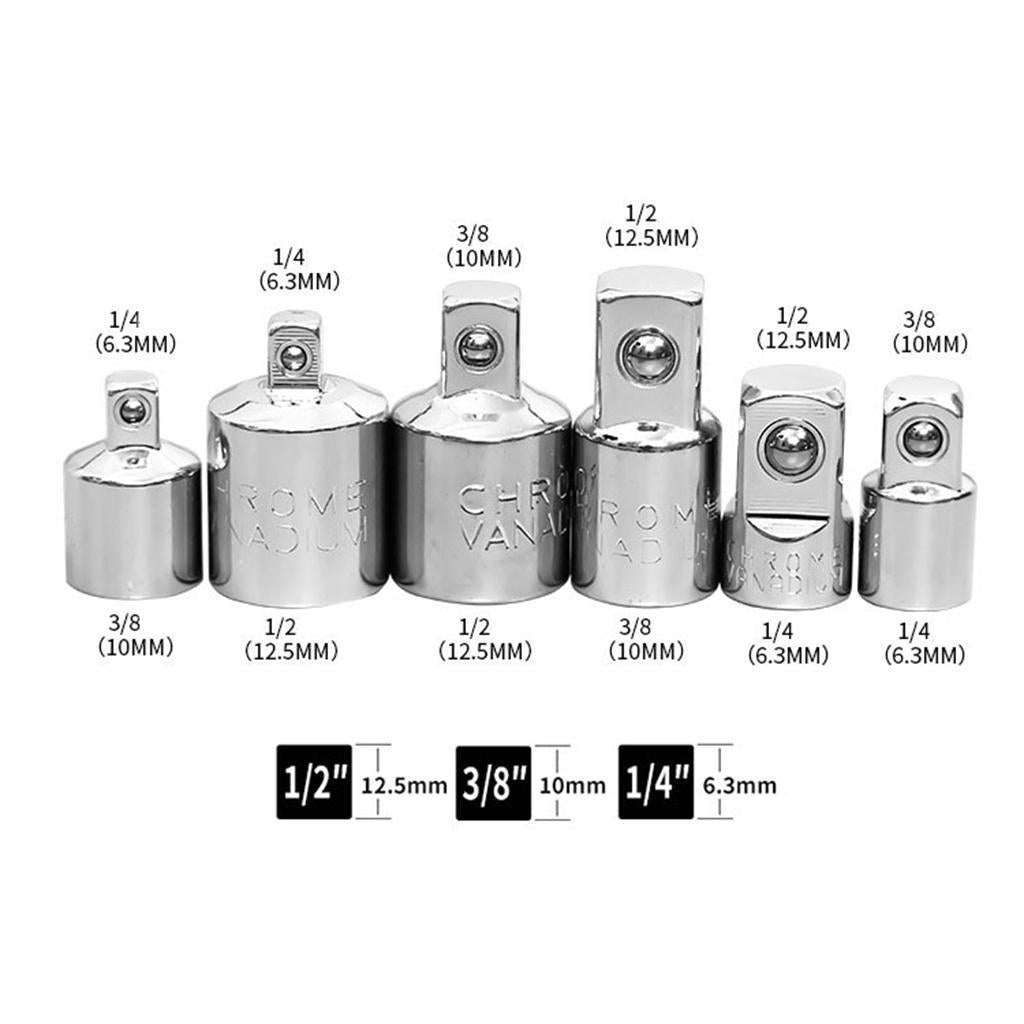 Air Impact Adapter and Reducer Socket Driver Conversions 6.3mm x 10mm