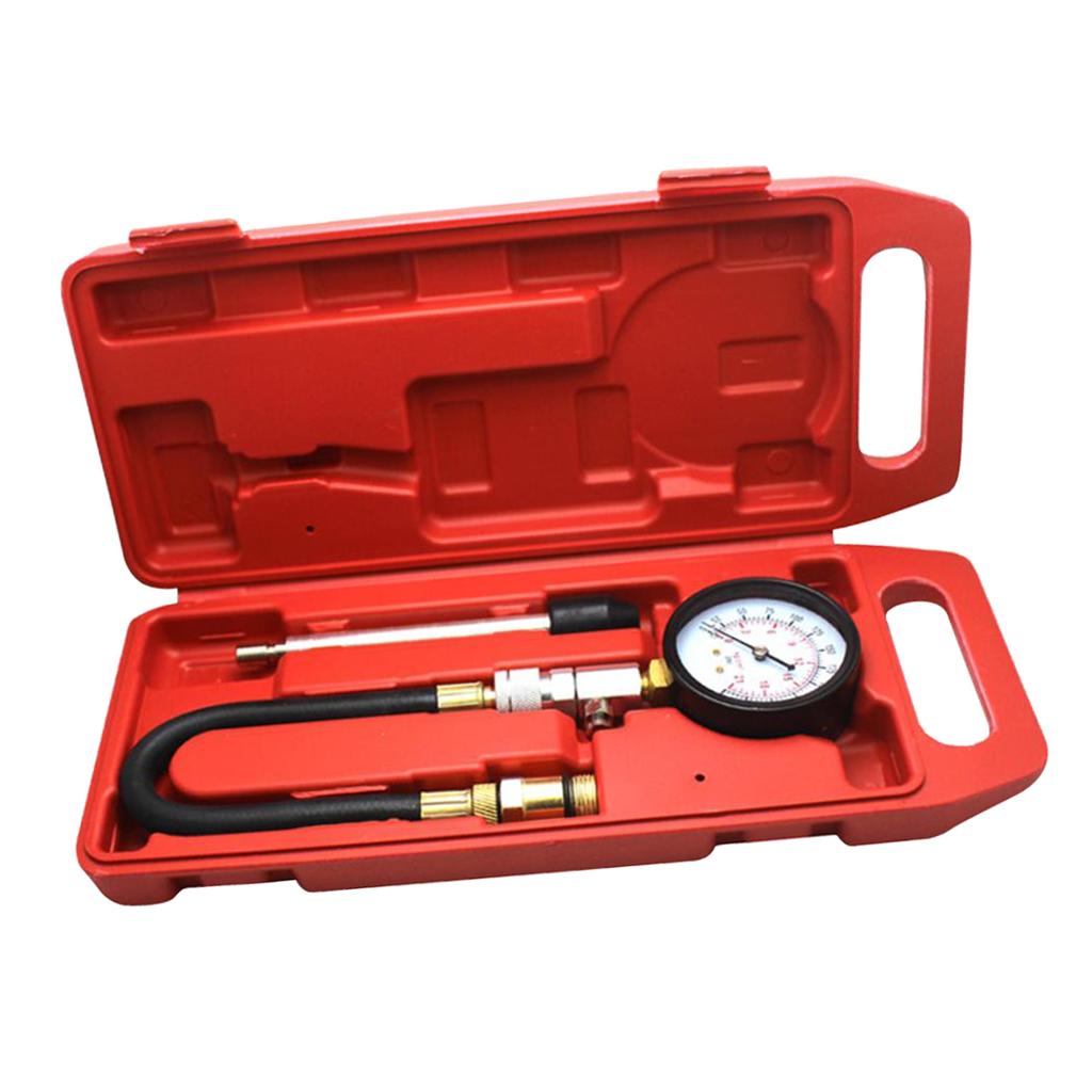 Engine Cylinder Pressure Meter Gasoline Compression Tester Gauge 0-300PSI