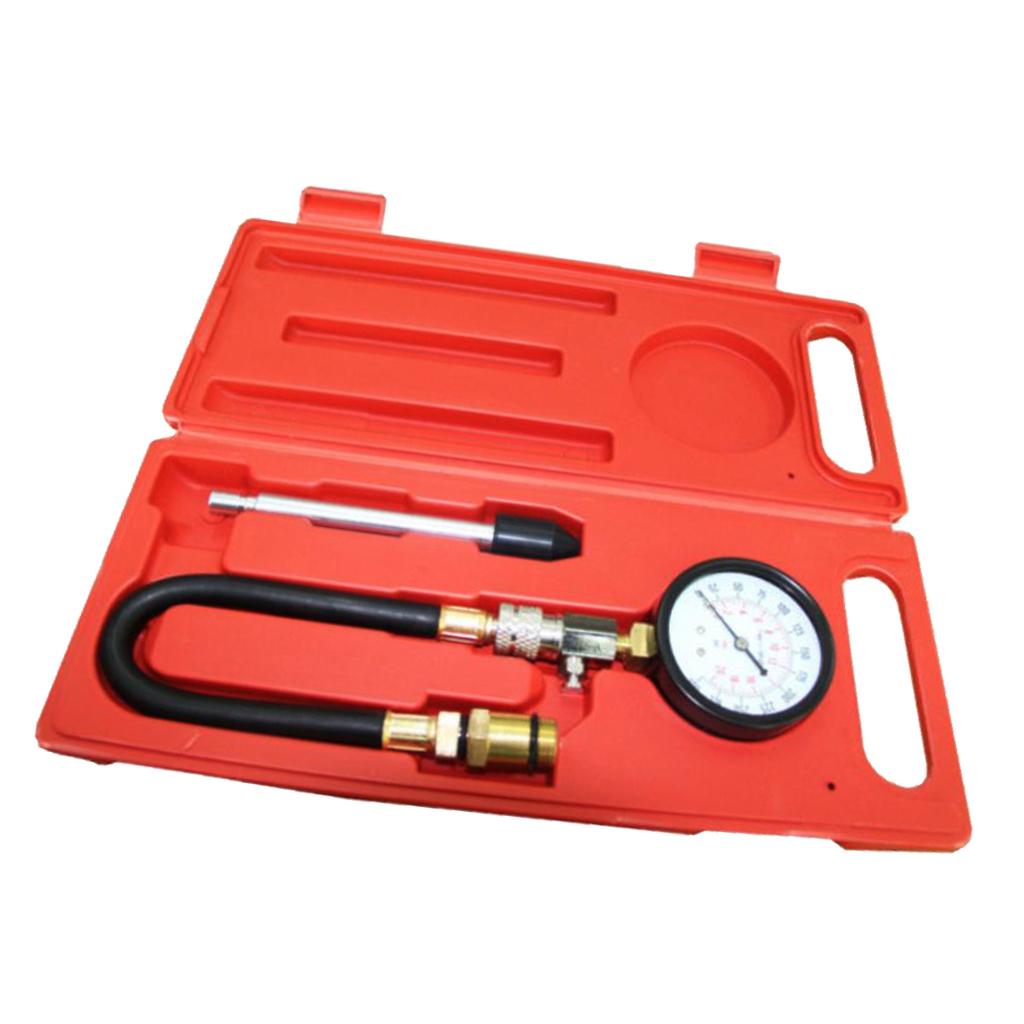 Engine Cylinder Pressure Meter Gasoline Compression Tester Gauge 0-300PSI