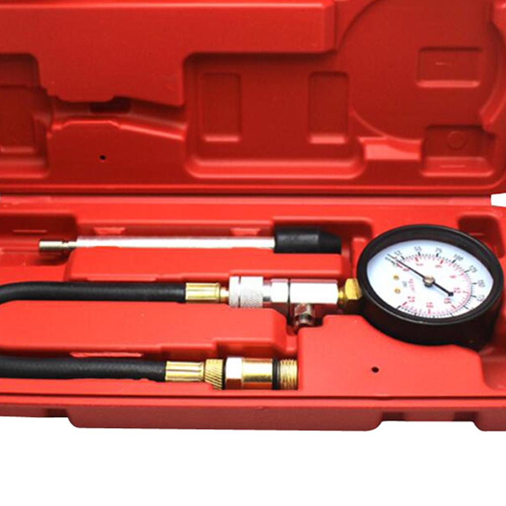 Engine Cylinder Pressure Meter Gasoline Compression Tester Gauge 0-300PSI