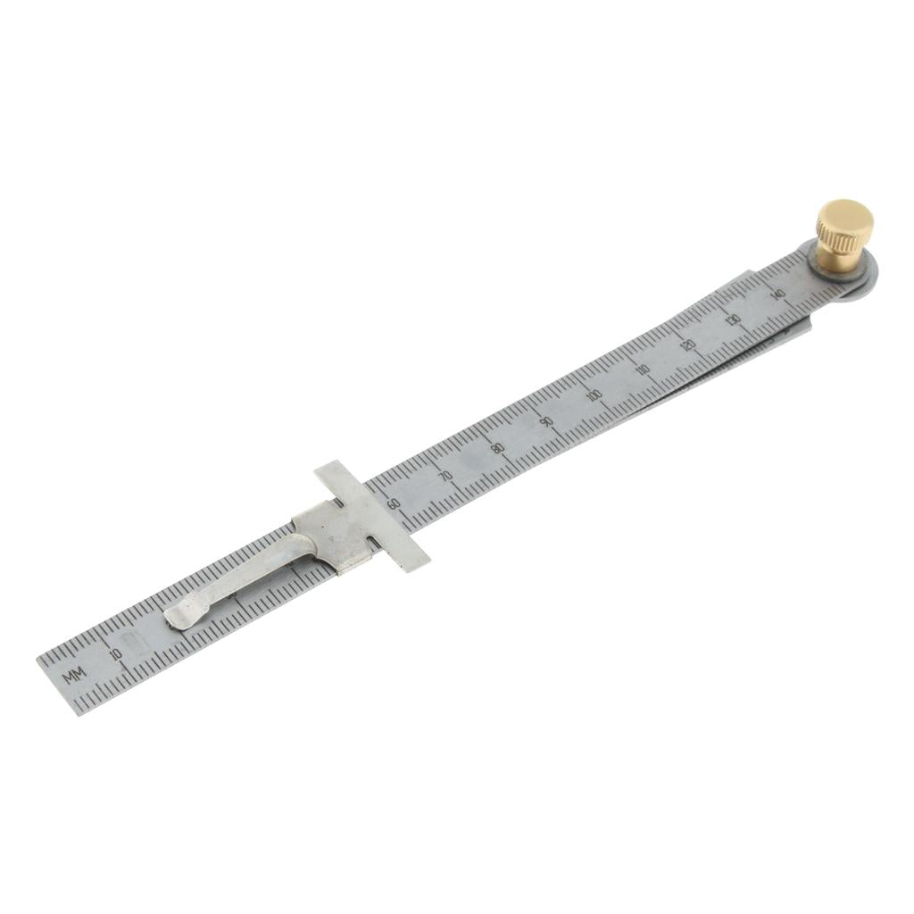 Stainless Steel Taper Welding Feeler Gauge Gage Depth Ruler Gap Hole 1-15mm