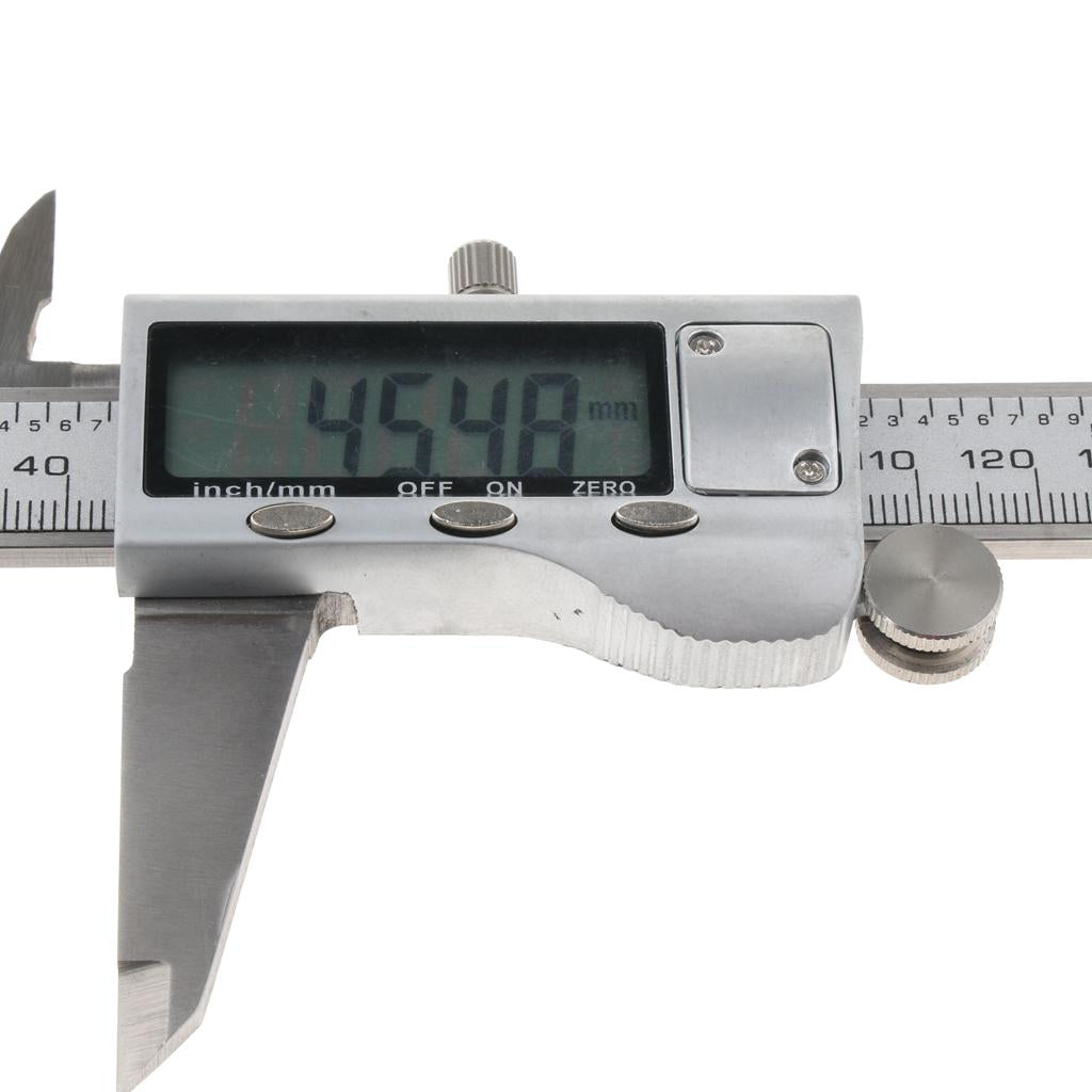 Stainless Steel Digital Vernier Scale Ruler Caliper mm/ Inch Reading 0-200mm