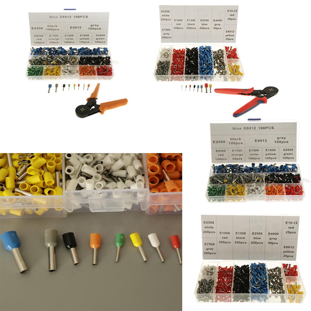 800PCS Electrical Wire Ferrule Terminals Kit, Ferrule Wire Range: AWG22-10/ 0.5-6mm2