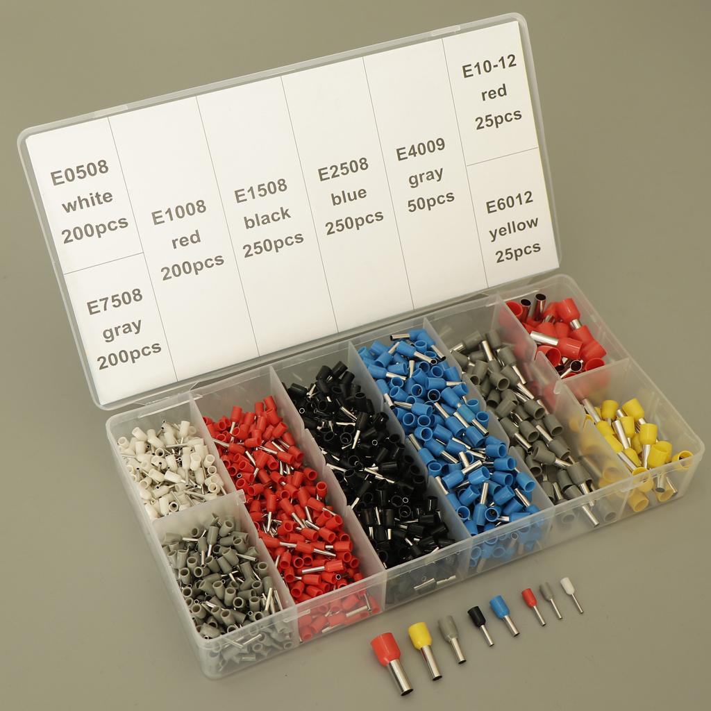 Crimp Tool with 1200pcs Terminals Sets 1200pcs Terminals and Piler