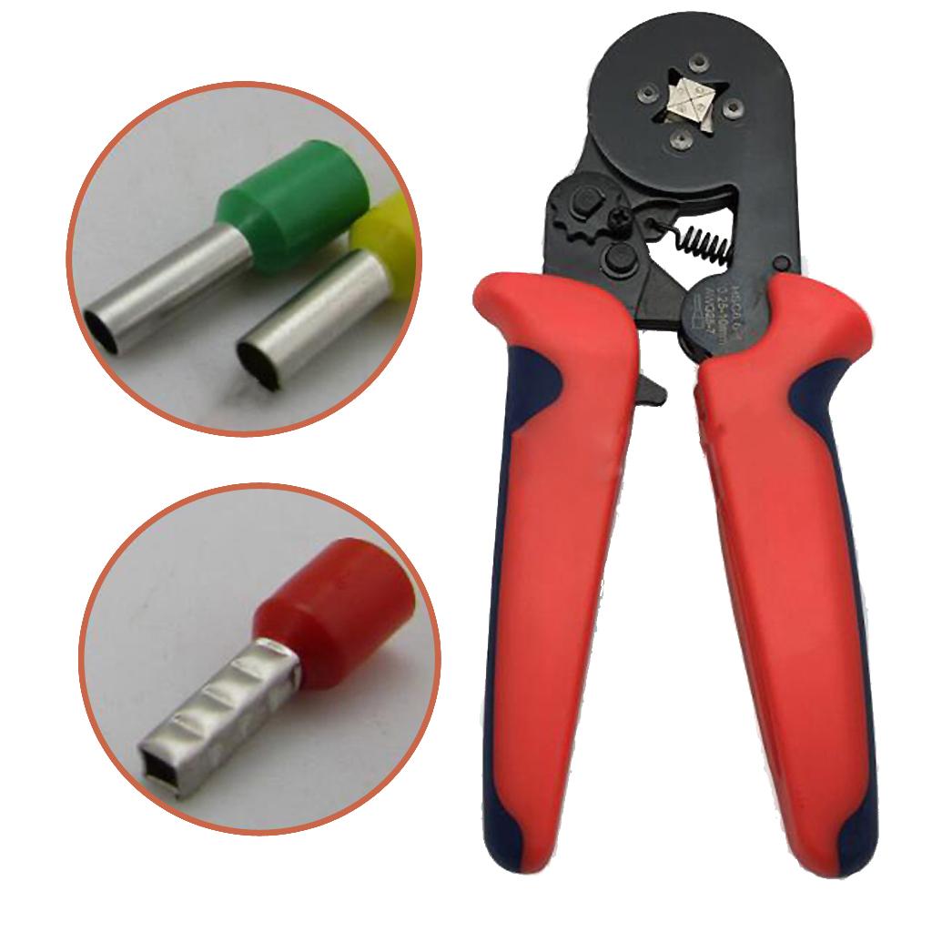 Ratcheting Wire Terminal Crimper For Gage Wire Ends Ferrules A AWG23-10, to support small DIY projects and large electrical repairs