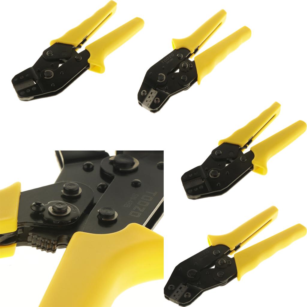 Ratcheting Wire Crimping Tool Cable Terminal Crimper Pliers 0.08-0.5mm²