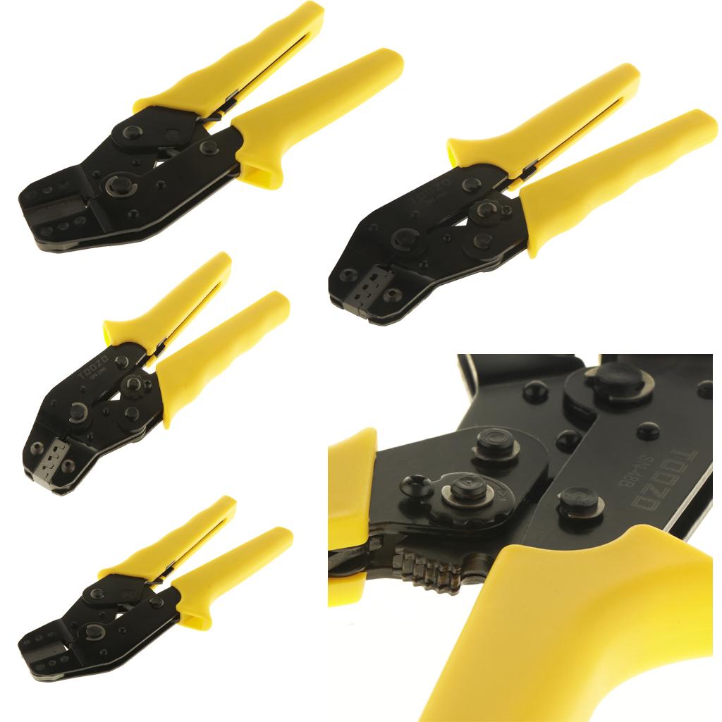 Ratcheting Wire Crimping Tool Cable Terminal Crimper Pliers 0.08-0.5mm²