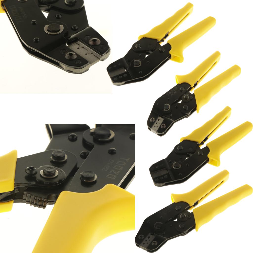 Ratcheting Wire Crimping Tool Cable Terminal Crimper Pliers 0.08-0.5mm²