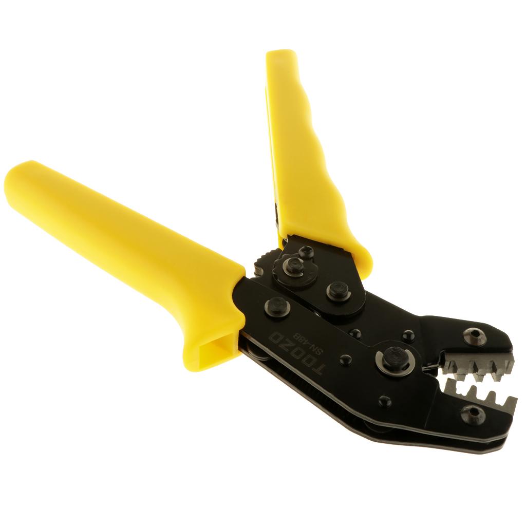 Ratcheting Wire Crimping Tool Cable Terminal Crimper Pliers 0.25-1.5mm²