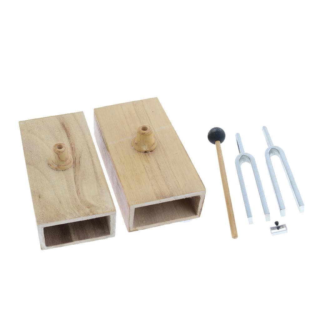 440HZ Resonance Tuning Fork Wooden Speaker Fork for Teaching