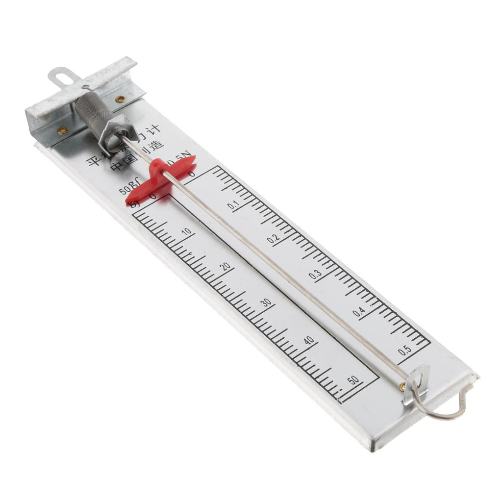 0.5N Physics Newton Force Meter Spring Dynamometer Spring Dual Scale Balance 19cm Length