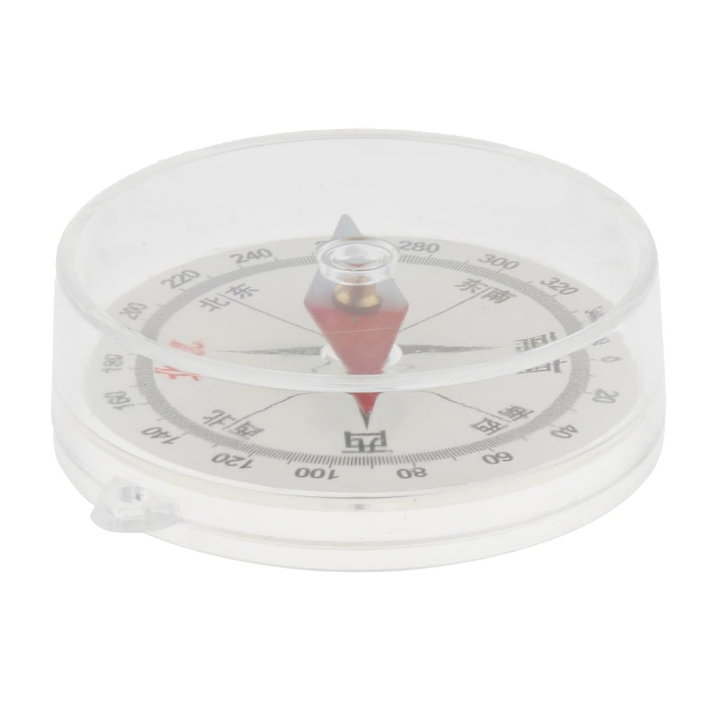 Multi-function 50mm Size Plastic Outdoor Teaching Traveling Camping Hiking Survival Compass Navigation Gift