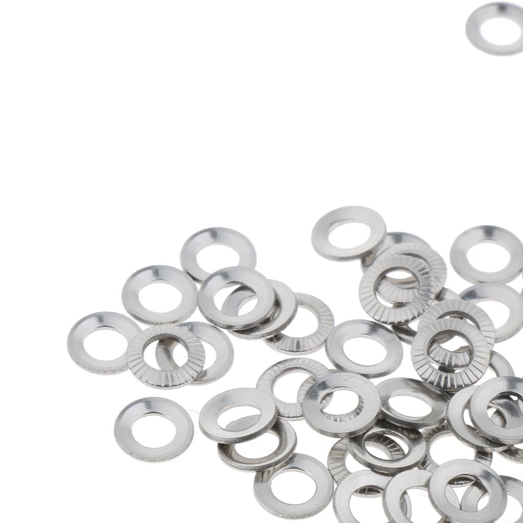 M3-M10 Flat Washer Gasket, Plain Washer for Screws Bolts 50 Pcs M4x8