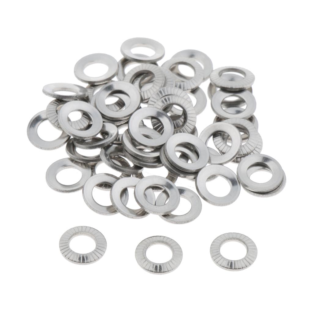 M3-M10 Flat Washer Gasket, Plain Washer for Screws Bolts 50 Pcs M4x8