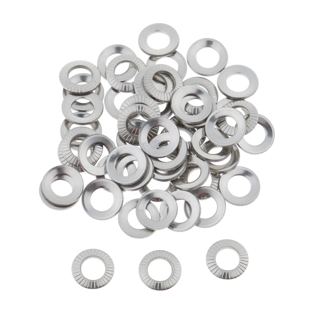 M3-M10 Flat Washer Gasket, Plain Washer for Screws Bolts 50 Pcs M4x8