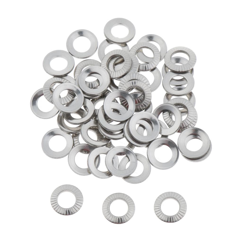 M3-M10 Flat Washer Gasket, Plain Washer for Screws Bolts 50 Pcs M4x8