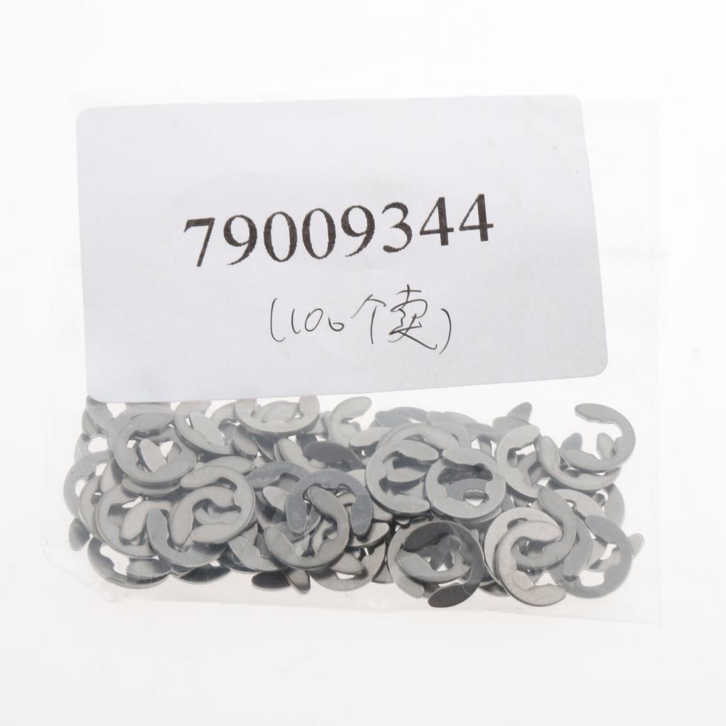 100PCS Stainless Steel E Clips Radially Assembled Retaining External Ring M5