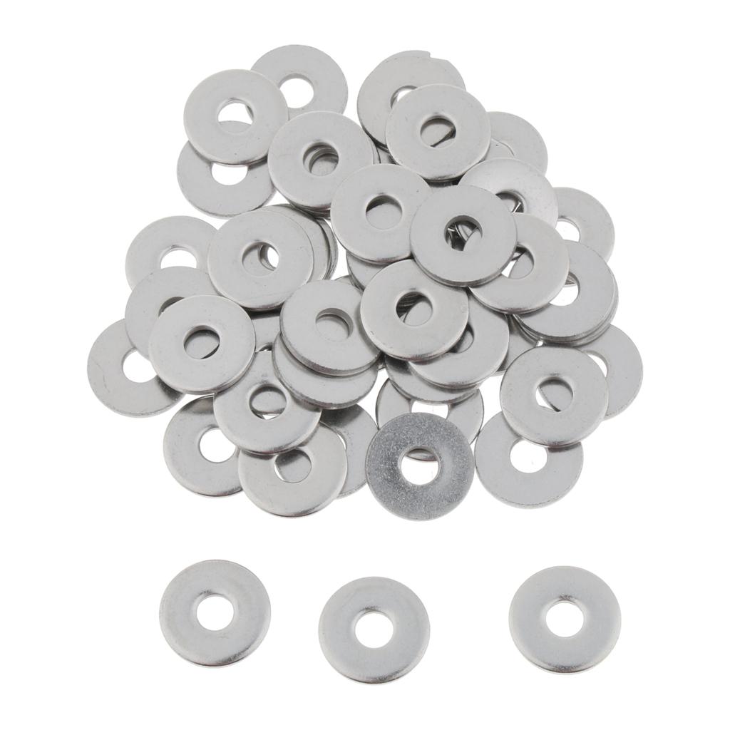 Stainless Steel Metric Flat Washers Screw Gasket Fasteners Spacers 50pcs M5