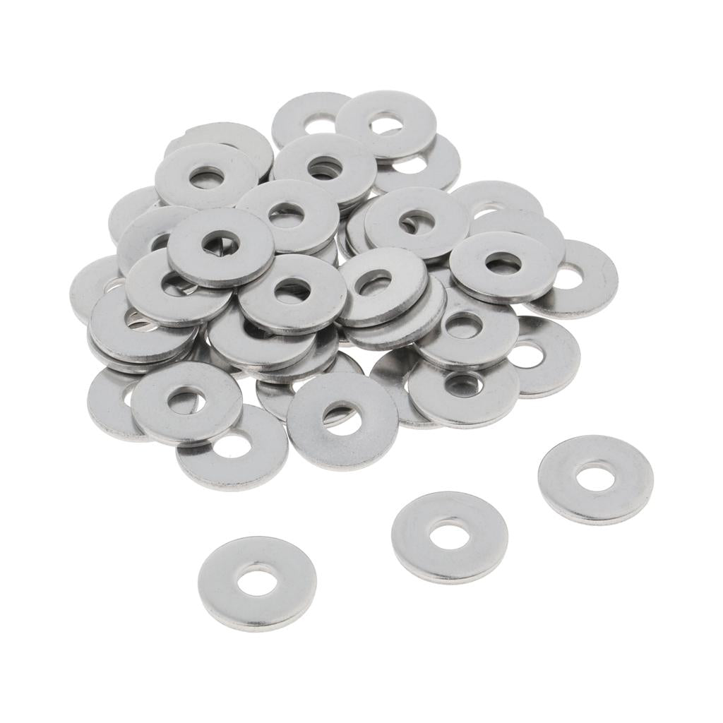 Stainless Steel Metric Flat Washers Screw Gasket Fasteners Spacers 50pcs M5