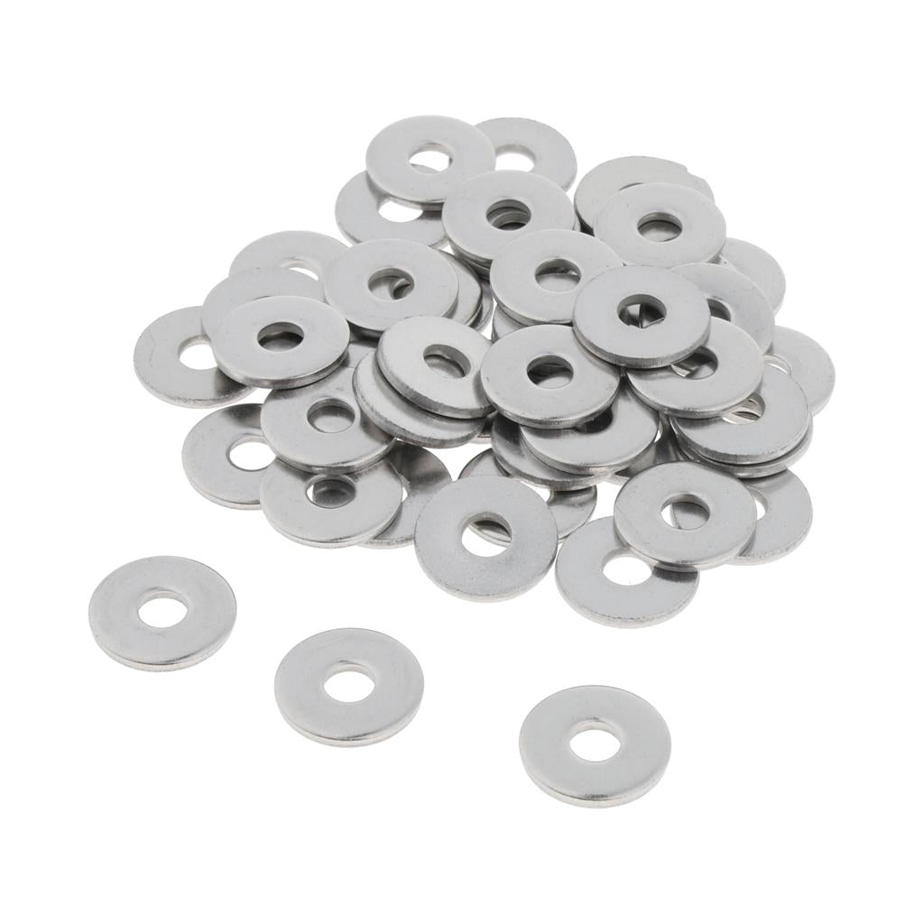 Stainless Steel Metric Flat Washers Screw Gasket Fasteners Spacers 50pcs M5