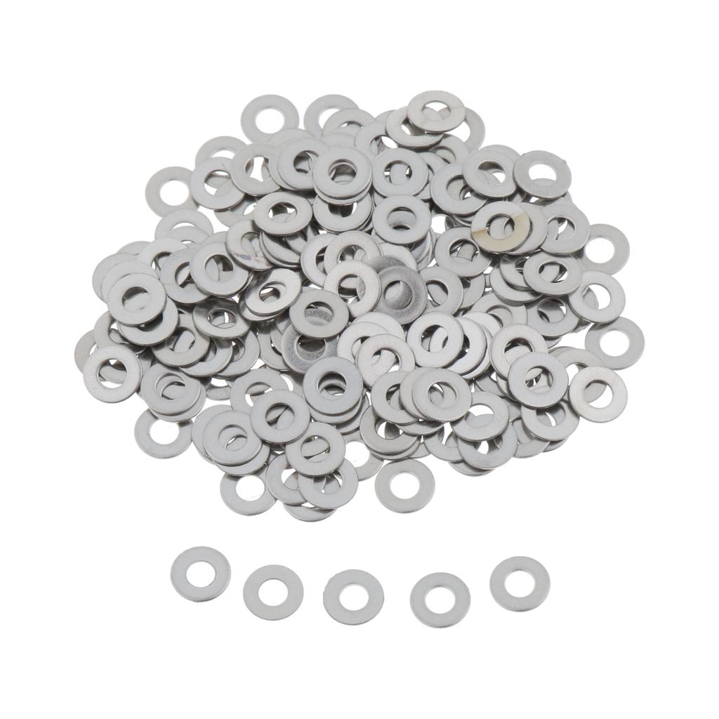 Stainless Metric Flat Washers Screw Gasket Fastener Spacers 200pcs M2