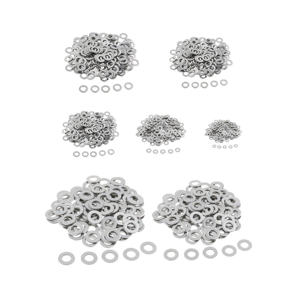 Stainless Metric Flat Washers Screw Gasket Fastener Spacers 200pcs M2