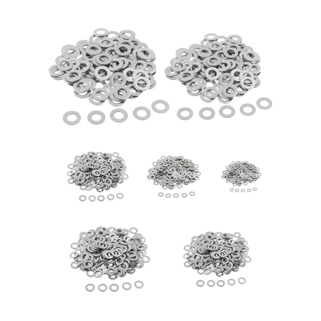 Stainless Metric Flat Washers Screw Gasket Fastener Spacers 200pcs M2