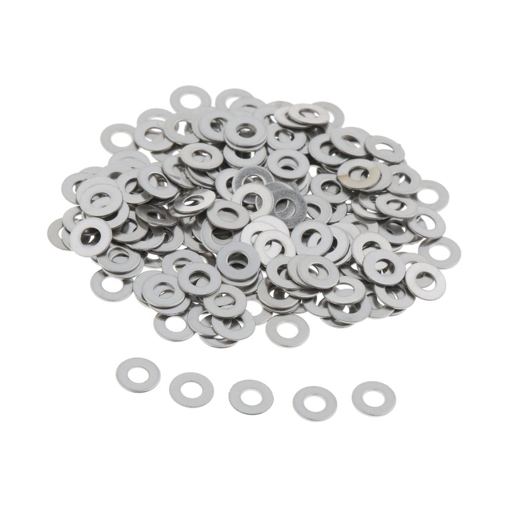 Stainless Metric Flat Washers Screw Gasket Fastener Spacers 200pcs M3