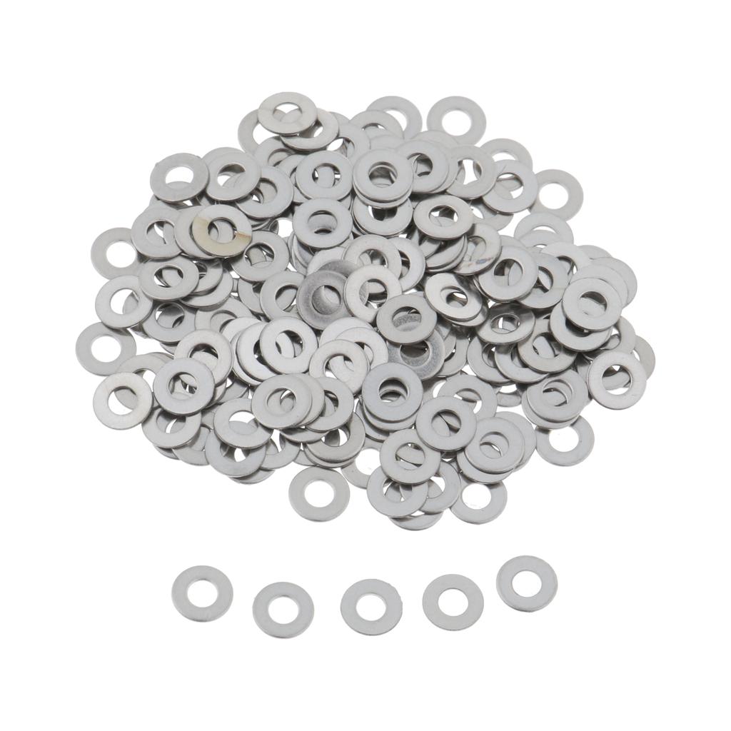 Stainless Metric Flat Washers Screw Gasket Fastener Spacers 200pcs M3