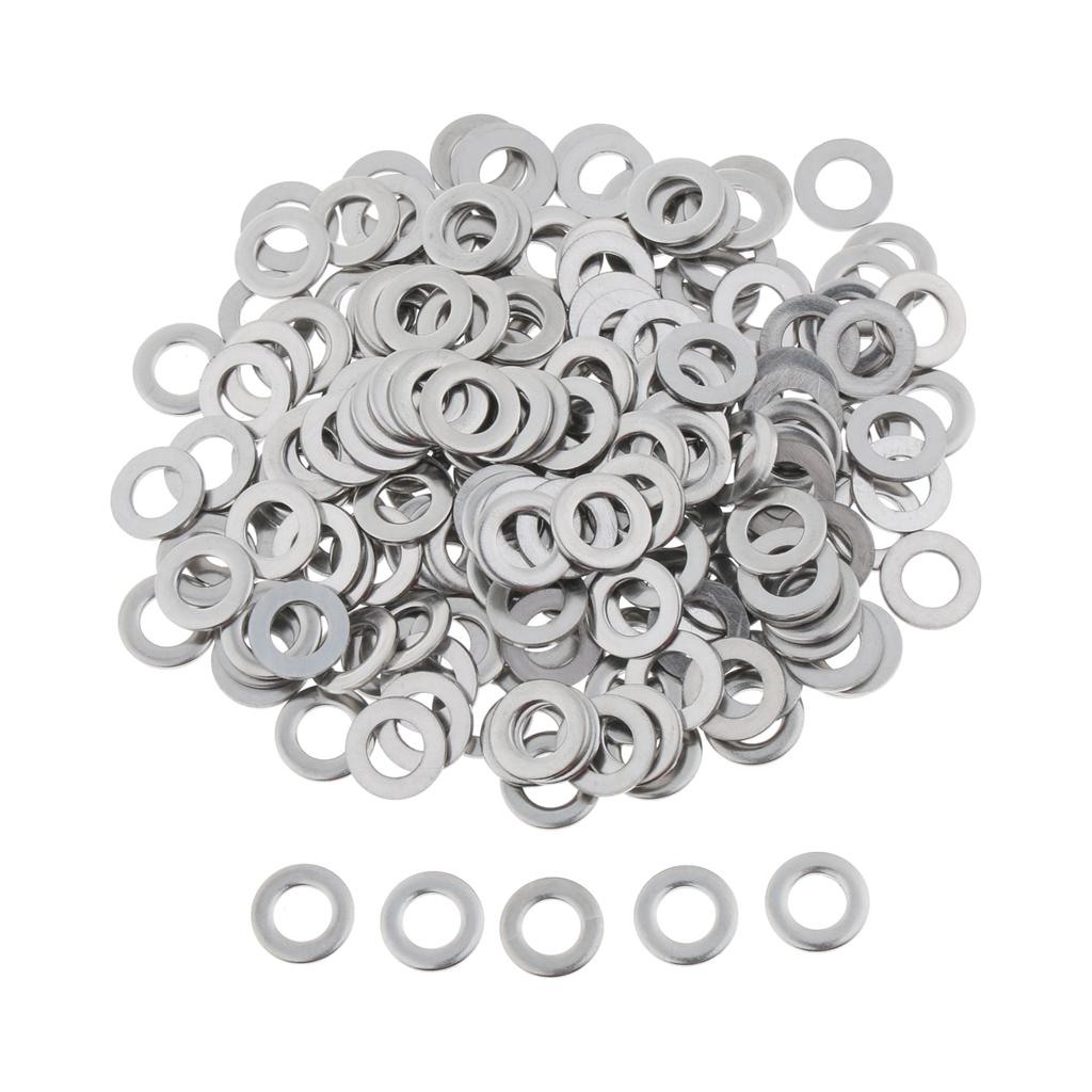 Stainless Metric Flat Washers Screw Gasket Fastener Spacers 100pcs M6