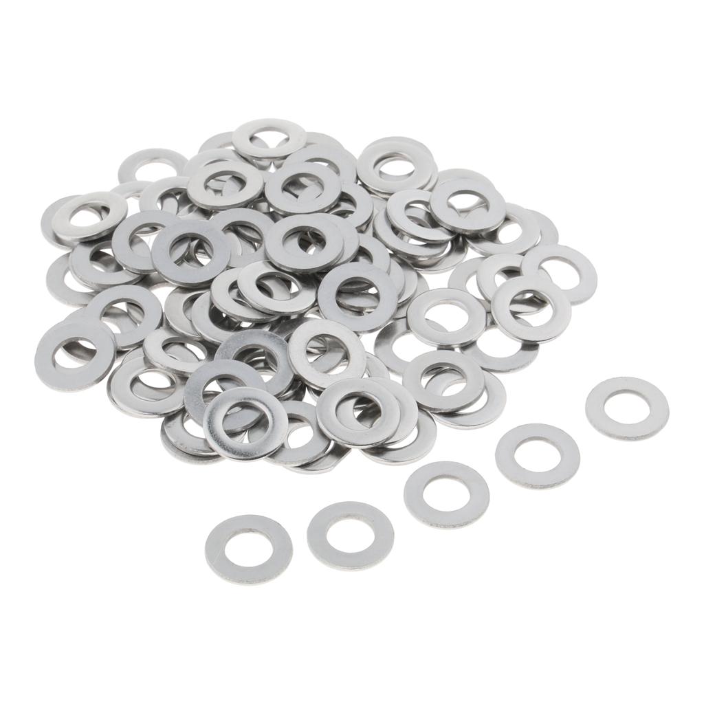 Stainless Metric Flat Washers Screw Gasket Fastener Spacers 100pcs M8