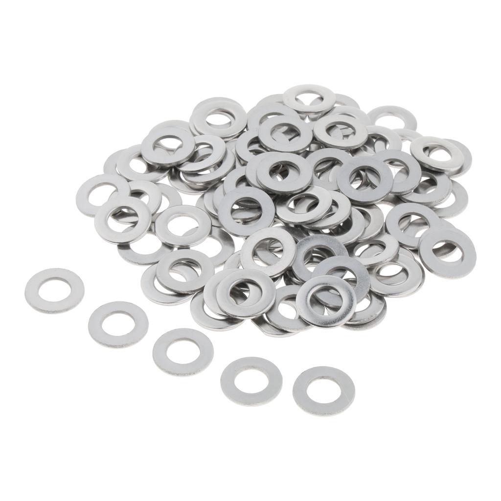 Stainless Metric Flat Washers Screw Gasket Fastener Spacers 100pcs M8