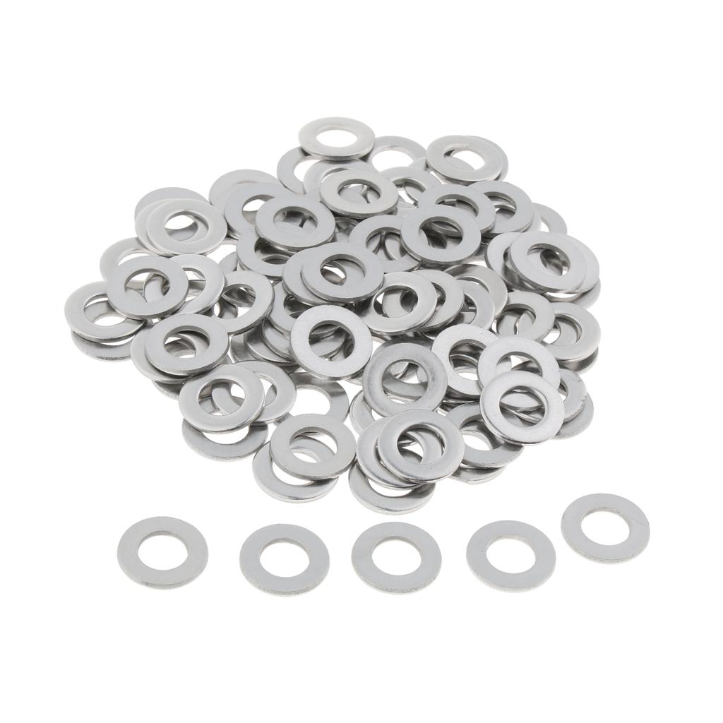 Stainless Metric Flat Washers Screw Gasket Fastener Spacers 100pcs M8