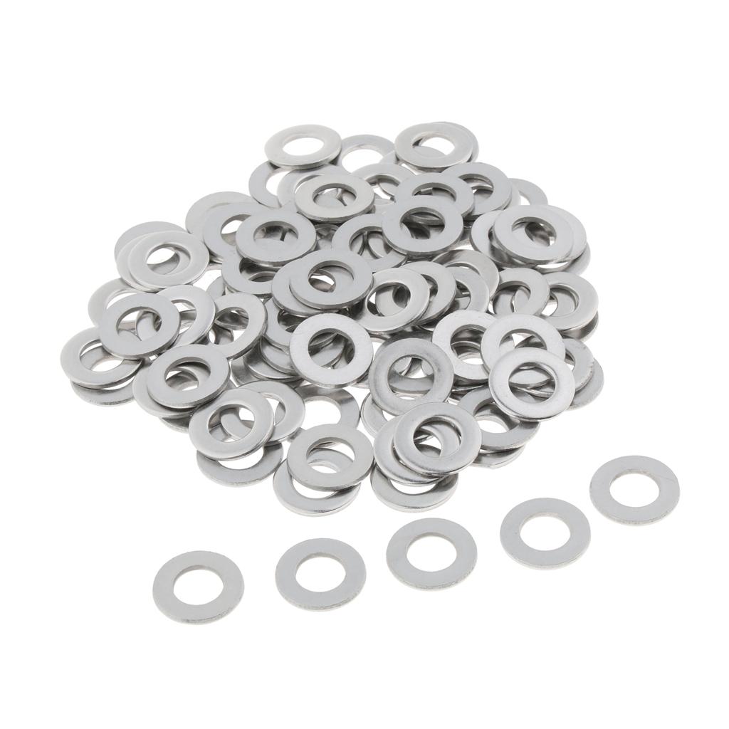 Stainless Metric Flat Washers Screw Gasket Fastener Spacers 100pcs M8