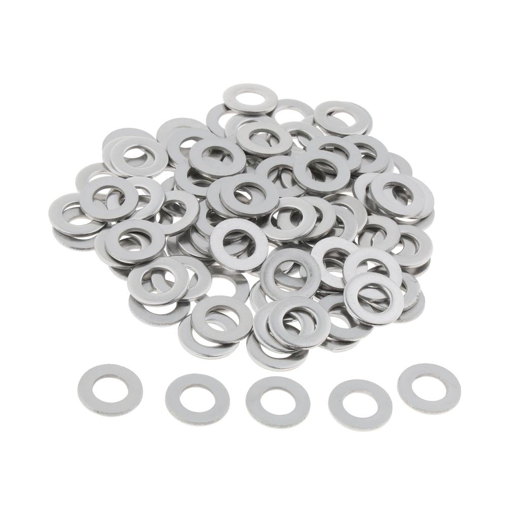 Stainless Metric Flat Washers Screw Gasket Fastener Spacers 100pcs M8