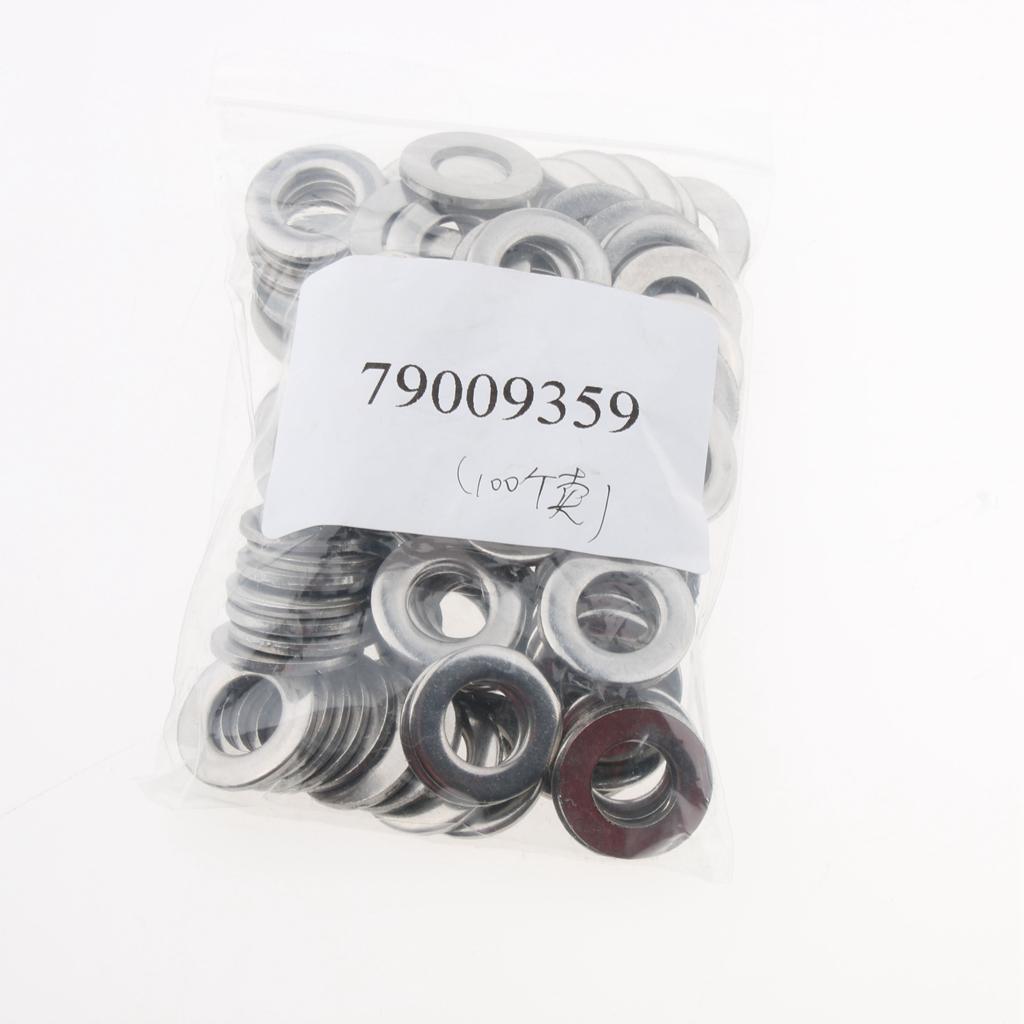 Stainless Metric Flat Washers Screw Gasket Fastener Spacers 100pcs M10