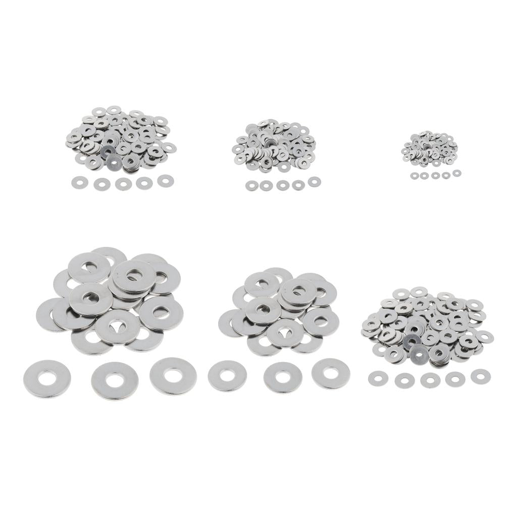 100pcs Stainless Metric Flat Washers Screw Gasket Fastener Spacers M3 100pcs