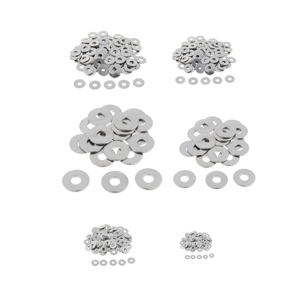 100pcs Stainless Metric Flat Washers Screw Gasket Fastener Spacers M3 100pcs