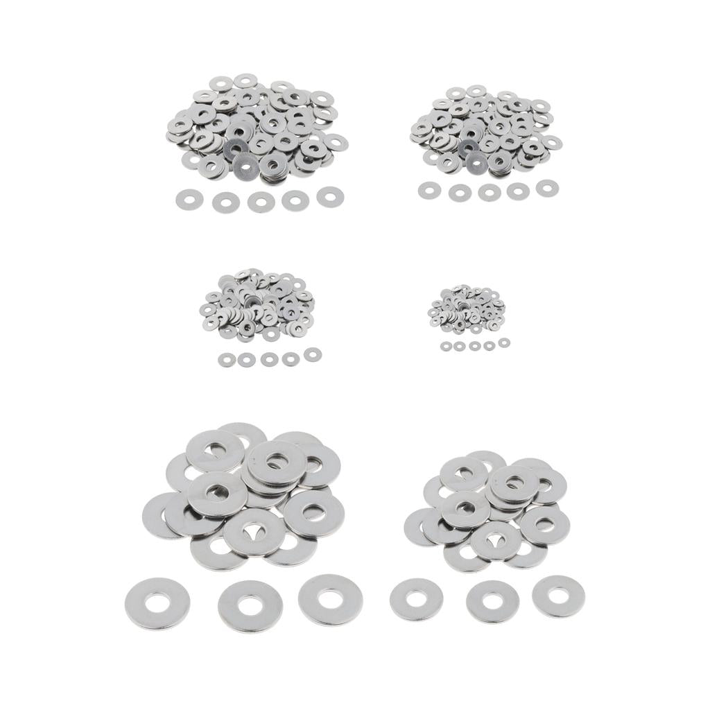 100pcs Stainless Metric Flat Washers Screw Gasket Fastener Spacers M3 100pcs