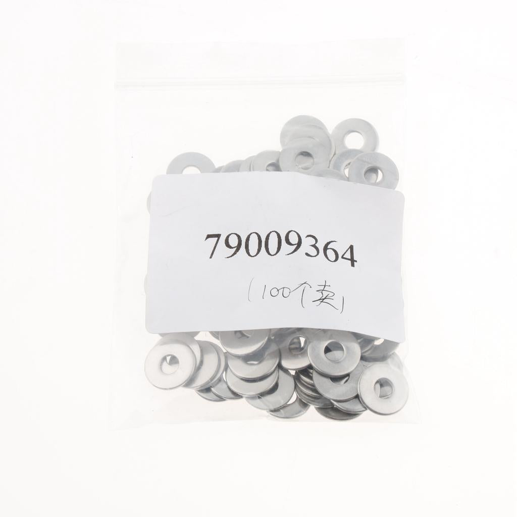 100pcs Stainless Metric Flat Washers Screw Gasket Fastener Spacers M4 100pcs