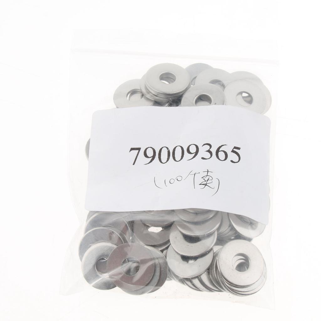 100pcs Stainless Metric Flat Washers Screw Gasket Fastener Spacers M5 100pcs